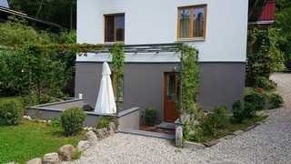 Ferienwohnung Kiental Terrasse mit Pergola